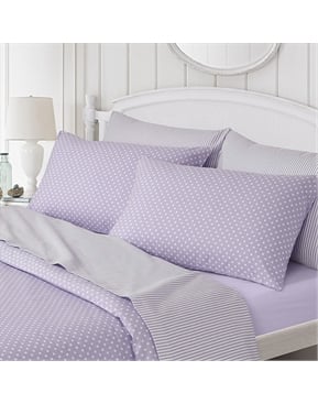 Náni Standard Pillowcases in Provence Booti Lavenders, Set of 2 - Organic Cotton main image 1