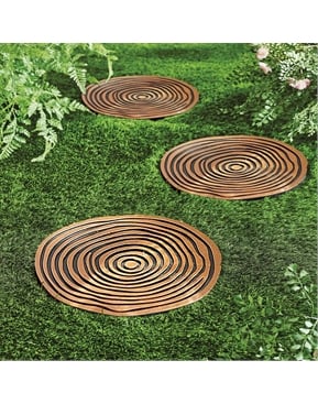 Tree Ring Rubber Stepping Stones | Scott's of Stow