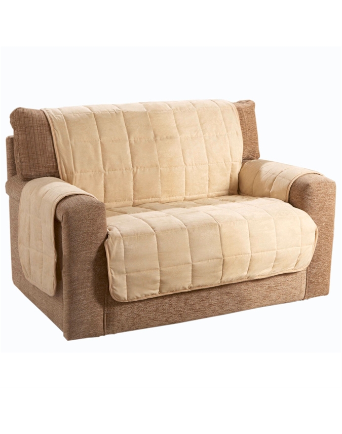 Brown Faux Suede 2seater Sofa Cover Scott's of Stow