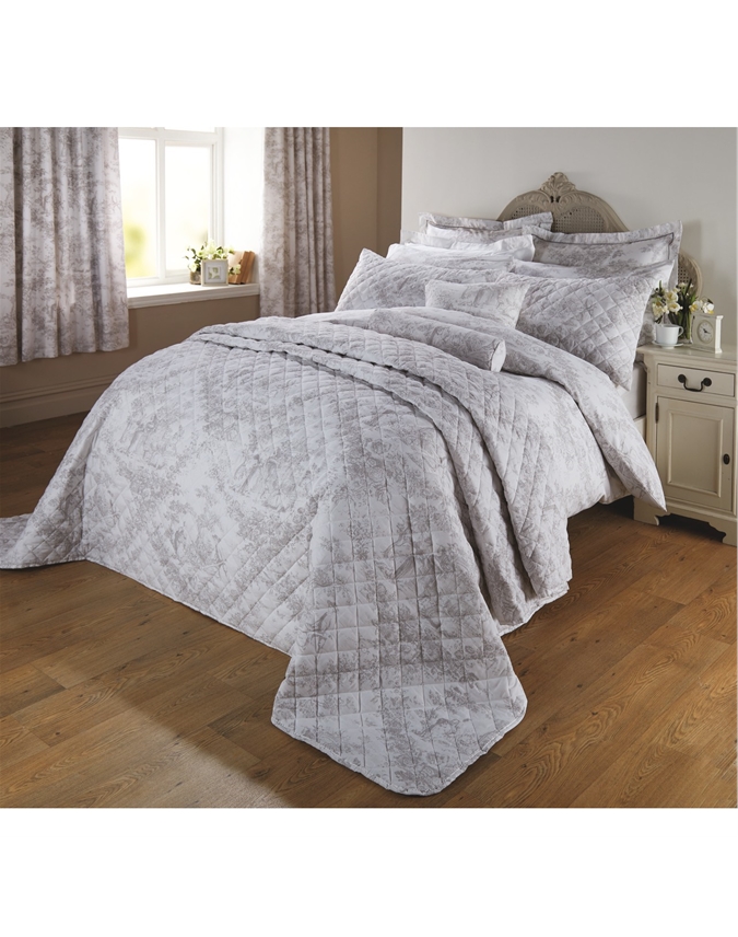 King | Toile-de-Jouy Duvet Cover | Pure Collection