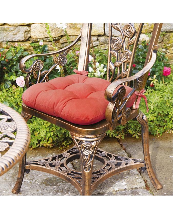 Grey Garden Seat Cushions for our Rose Bistro Patio Set Set of 2