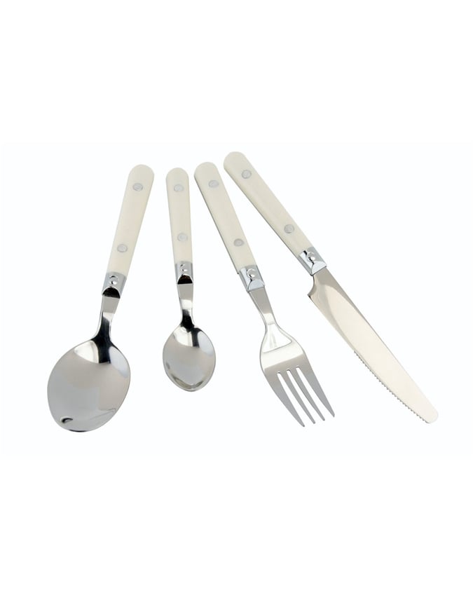 Cream 16 Piece Bistro Cutlery Set Scotts Of Stow