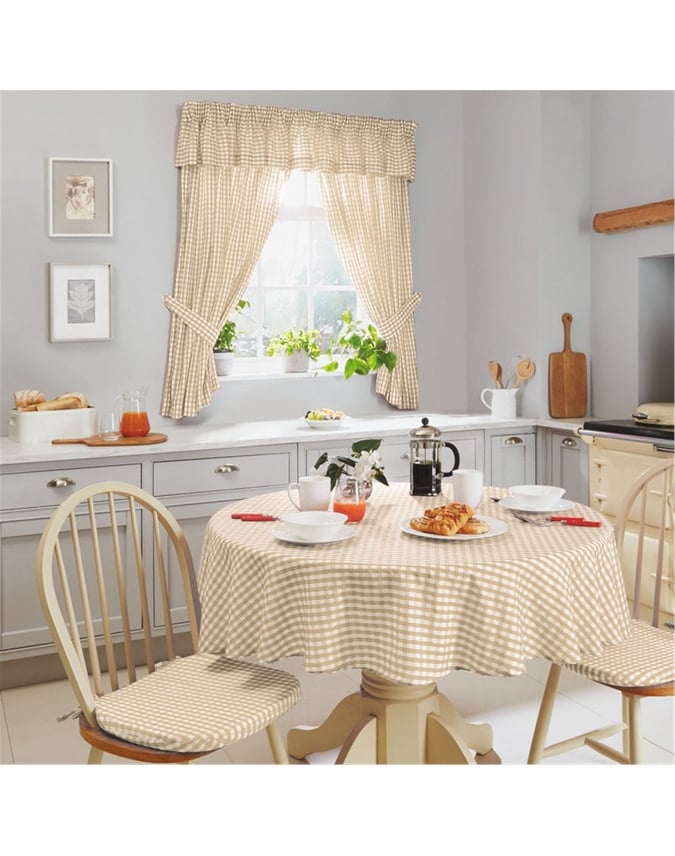 Red Gingham Kitchen Window Pelmet Scott's of Stow