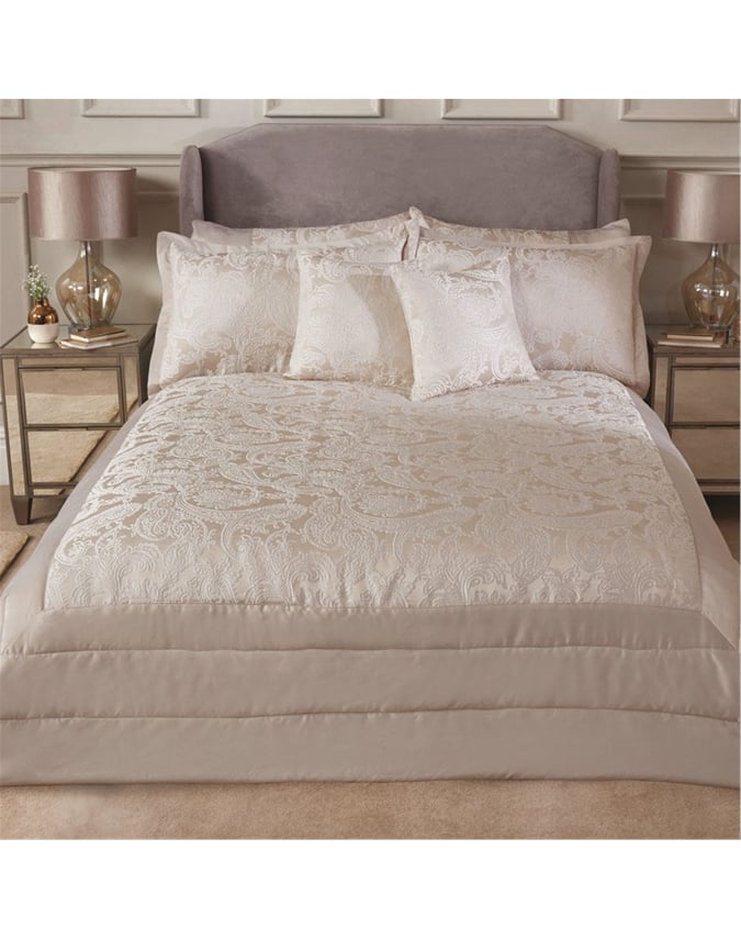 Cream Duchess Satin Bedspread Set Scott's of Stow