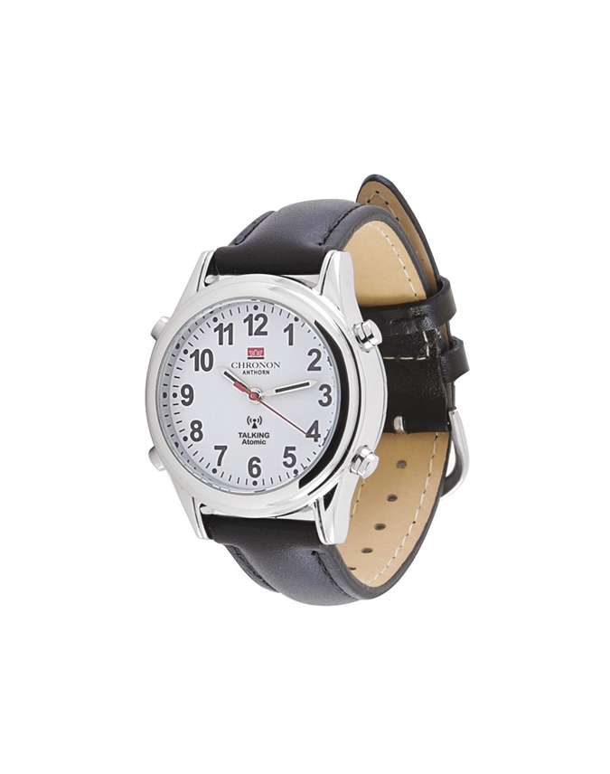 Ladies Chronon Atomic Talking Watch with Leather Strap Scott