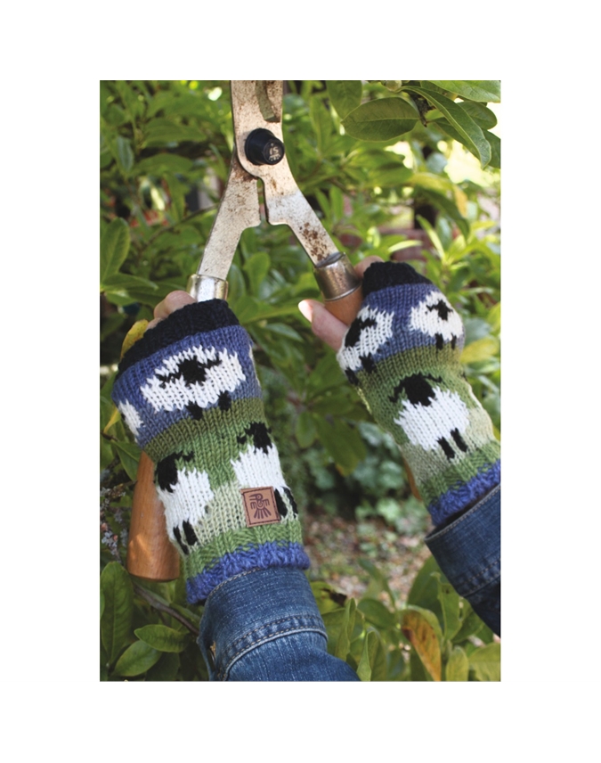 Fairtrade Knitted Sheep Wrist Warmers