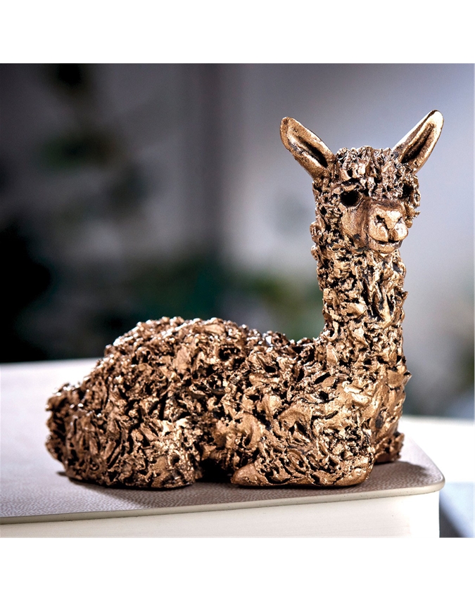Alpaca Statue in Cold Cast Bronze