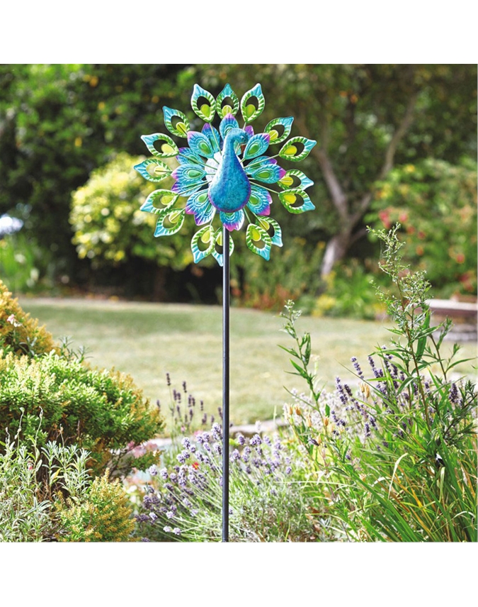 1colour Peacock Solar Wind Spinner Pure Collection