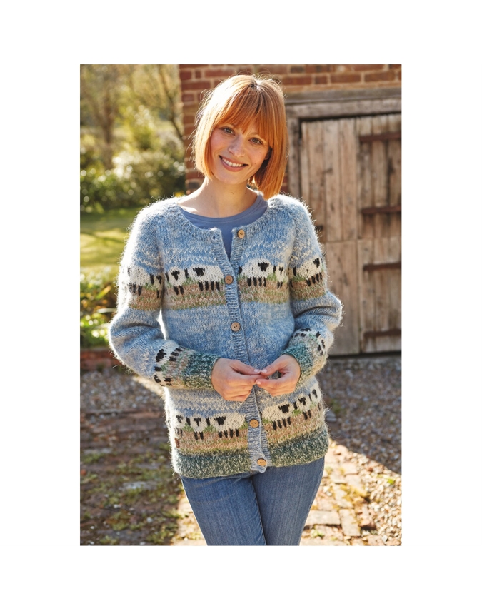 Ladies' Sheep Knitted Cardigan