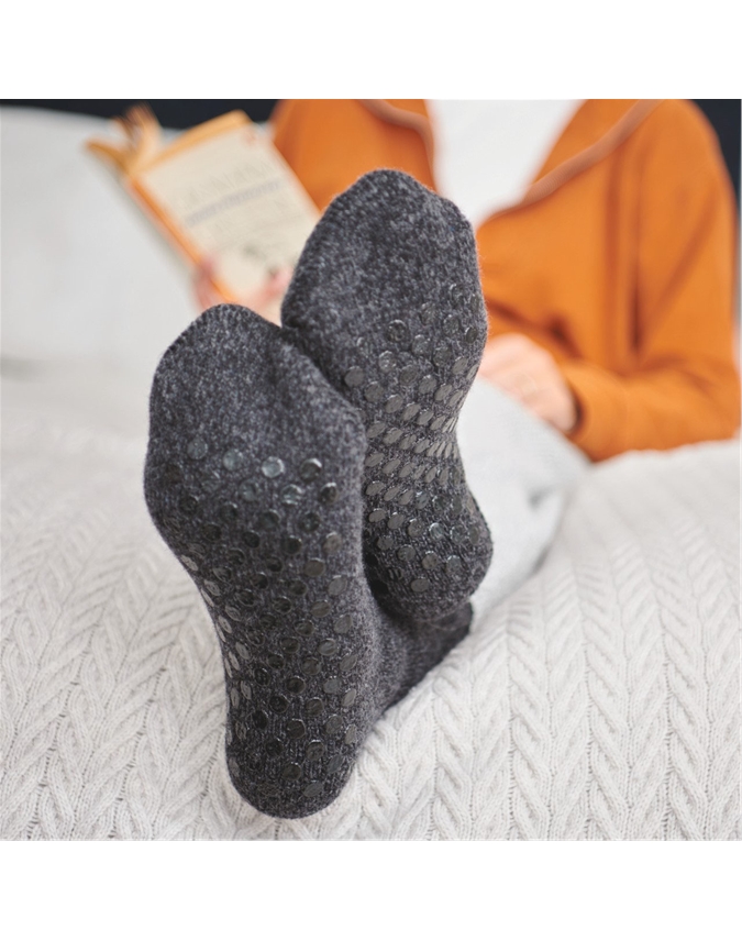 MUK LUKS Mens Slipper Socks Size L/XL 11-13 Maroon Tan Slip Resistant Sole  NWT | eBay