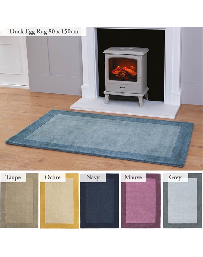 80 x 150cm Borders Pure Wool Rug Scott's of Stow