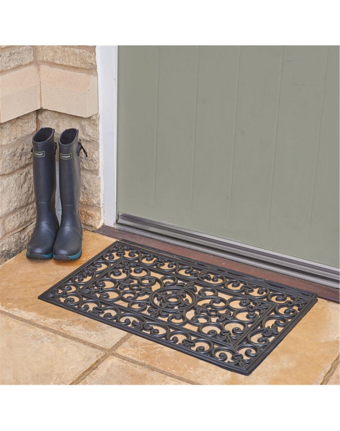 75 x 45cm Rubber Door Mat & Runner Pure Collection