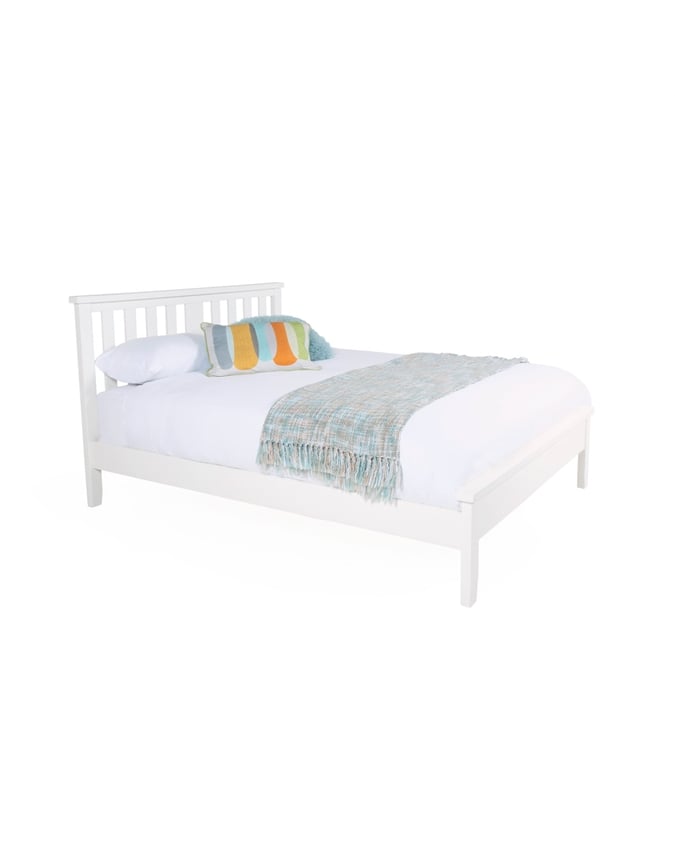 King Ferndale All White Slatted Beds Pure Collection