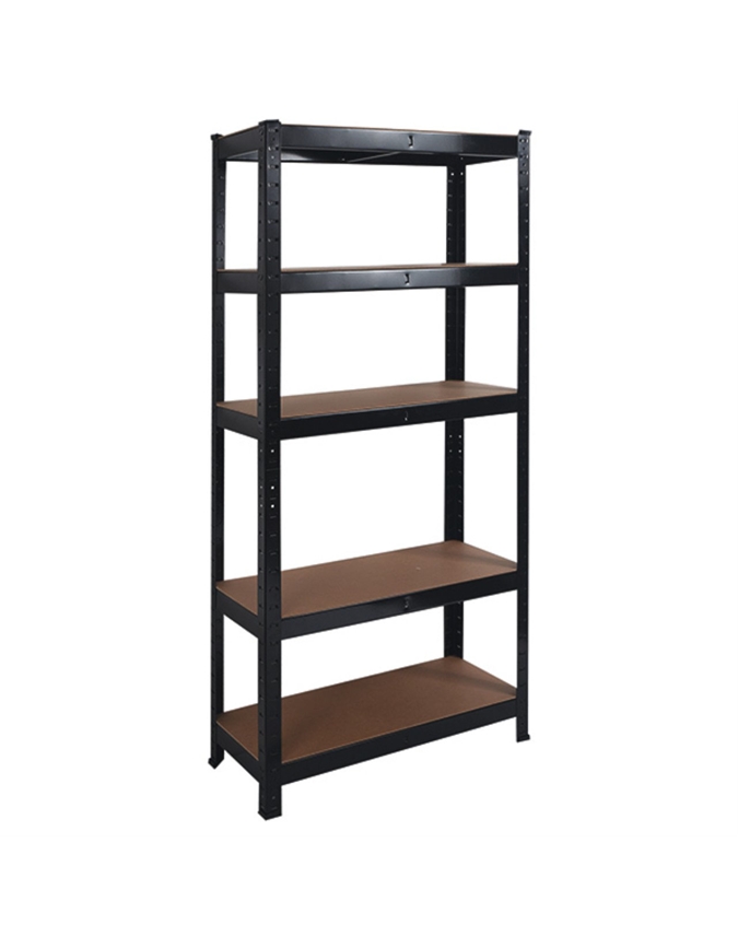 Black HeavyDuty Steel No Tools Shelving Unit Pure Collection