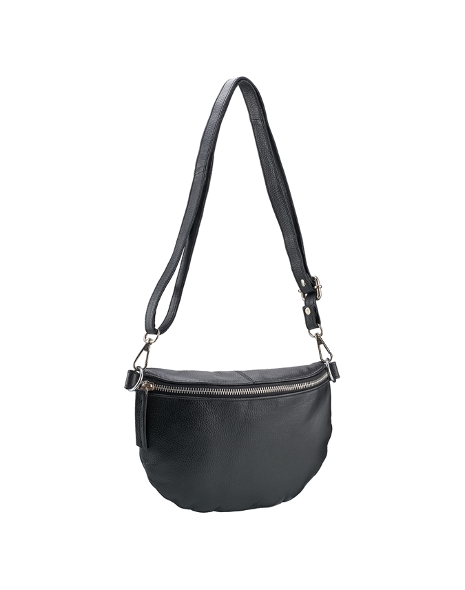 Black Leather Bum Bag Scott's of Stow