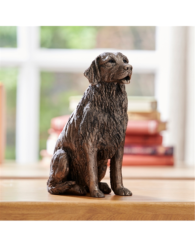 Molly Golden Retriever Frith Bronze Dog Statues Pure Collection