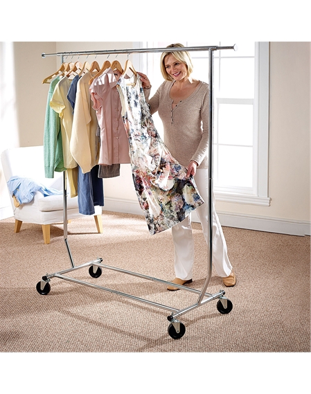 Folding Garment Rack with FREE Cover