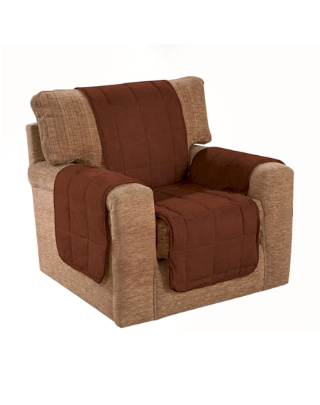 Faux Suede Armchair Protector Cover