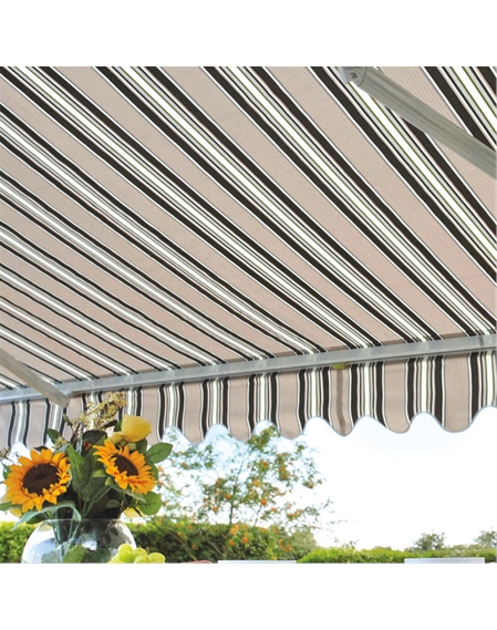 Deluxe Striped Easy Fit Cafe Awnings