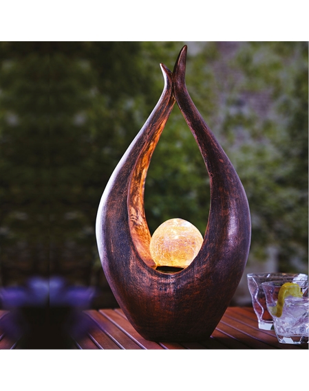 Zen Solar Illuminated Garden Sculpture