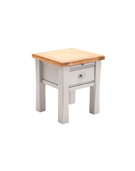 Amberly Oak & Grey Painted Lamp Table