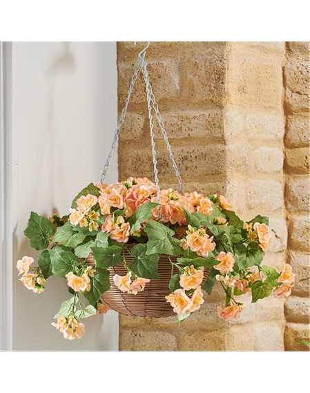 Regal Faux Flower Hanging Basket