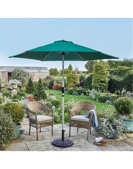 Green | Winchcombe® Aluminium Crank & Tilt Parasol | Scott's of Stow
