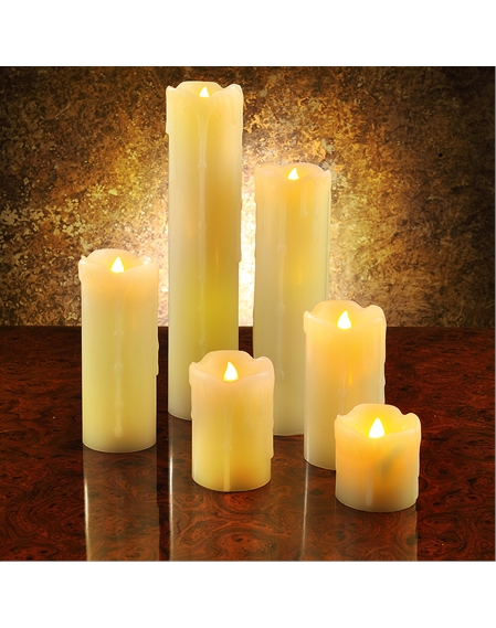 6 Authentic LED Wax Candles