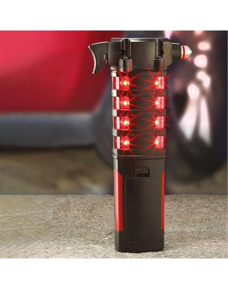 Emergency Car Torch with Hammer and Seatbelt Cutter