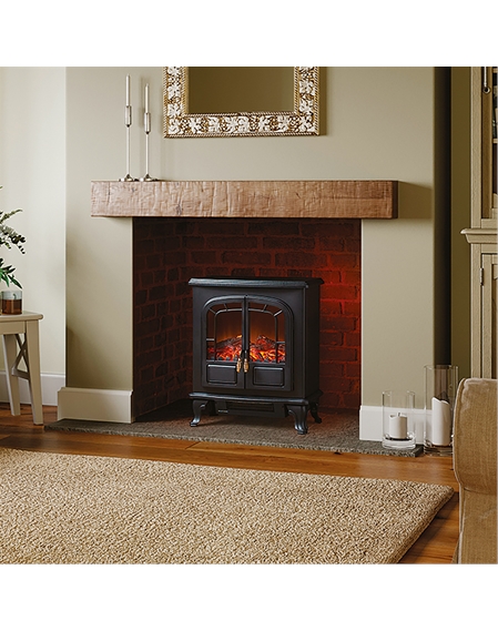 Electric Log Fire-Effect Stove