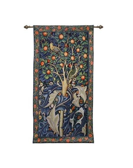 William Morris Woodpecker Wall Hanging and Pole