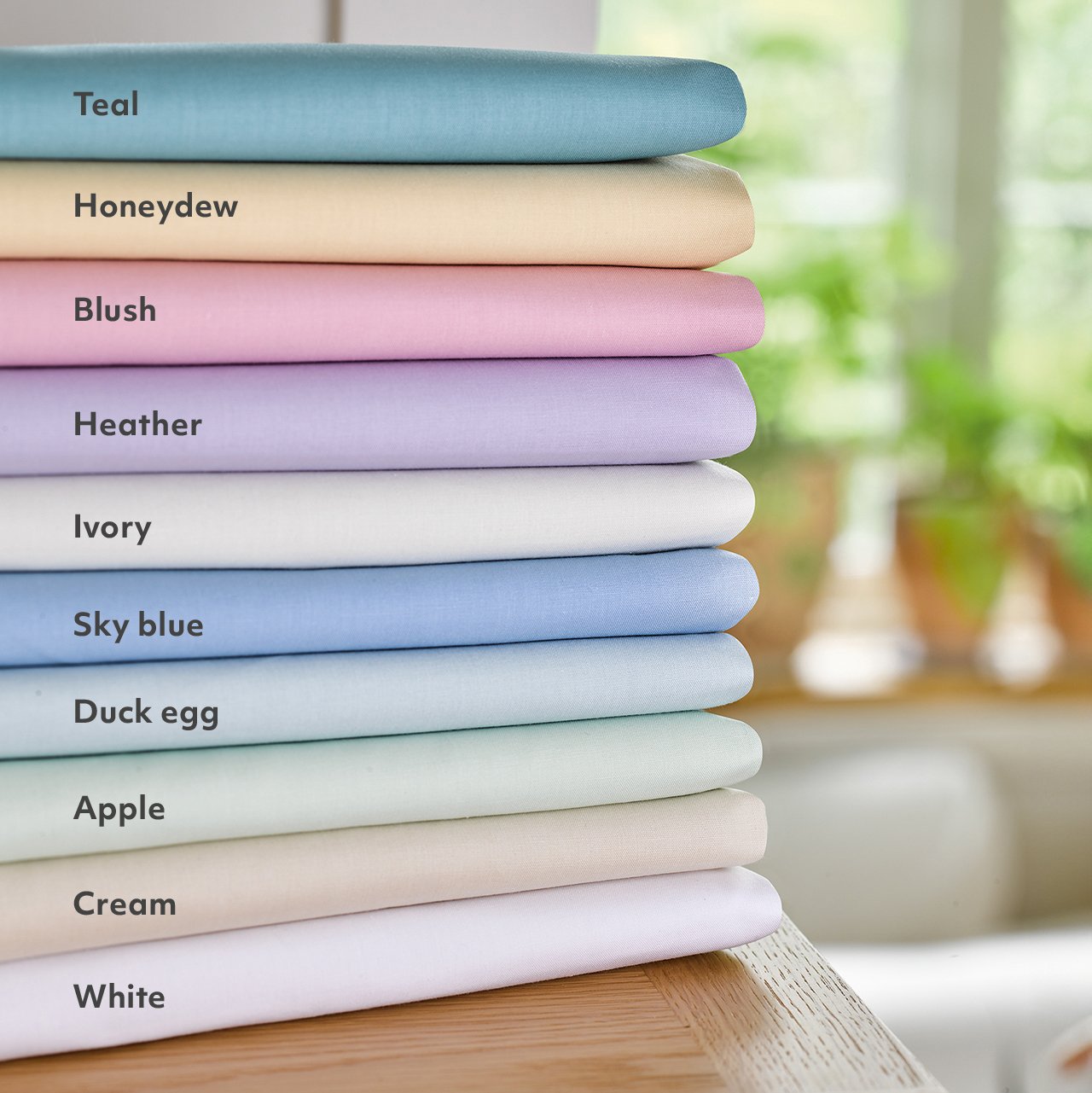 Easy-care 200 Thread Count Percale Flat Sheet