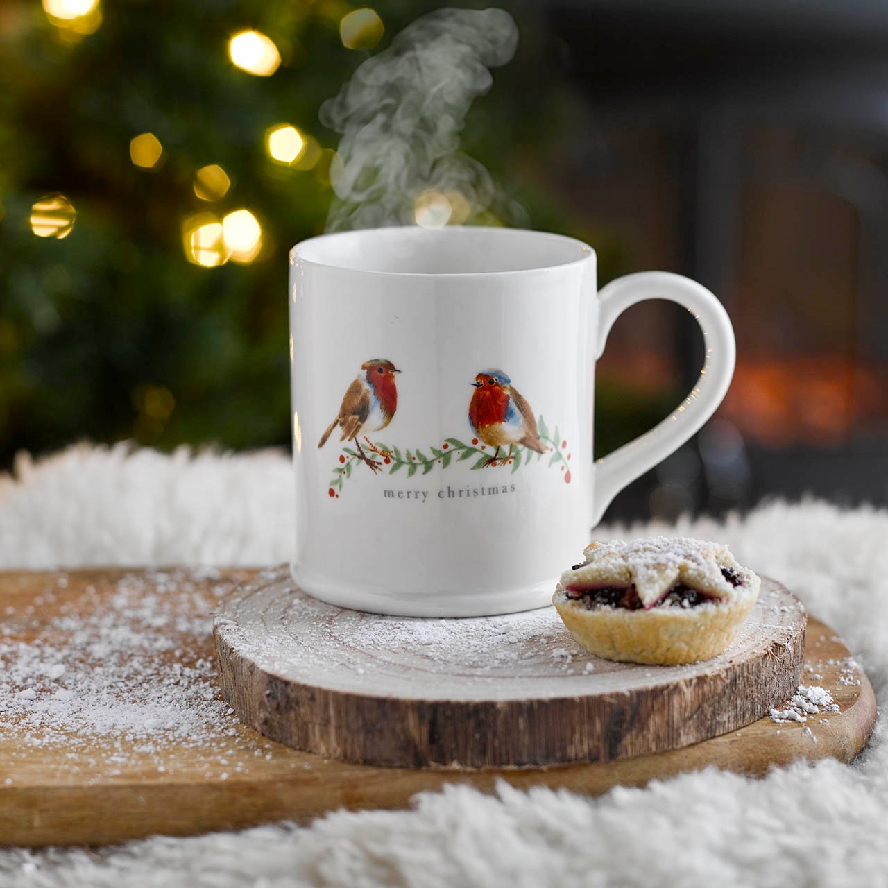 Robin Message Mug