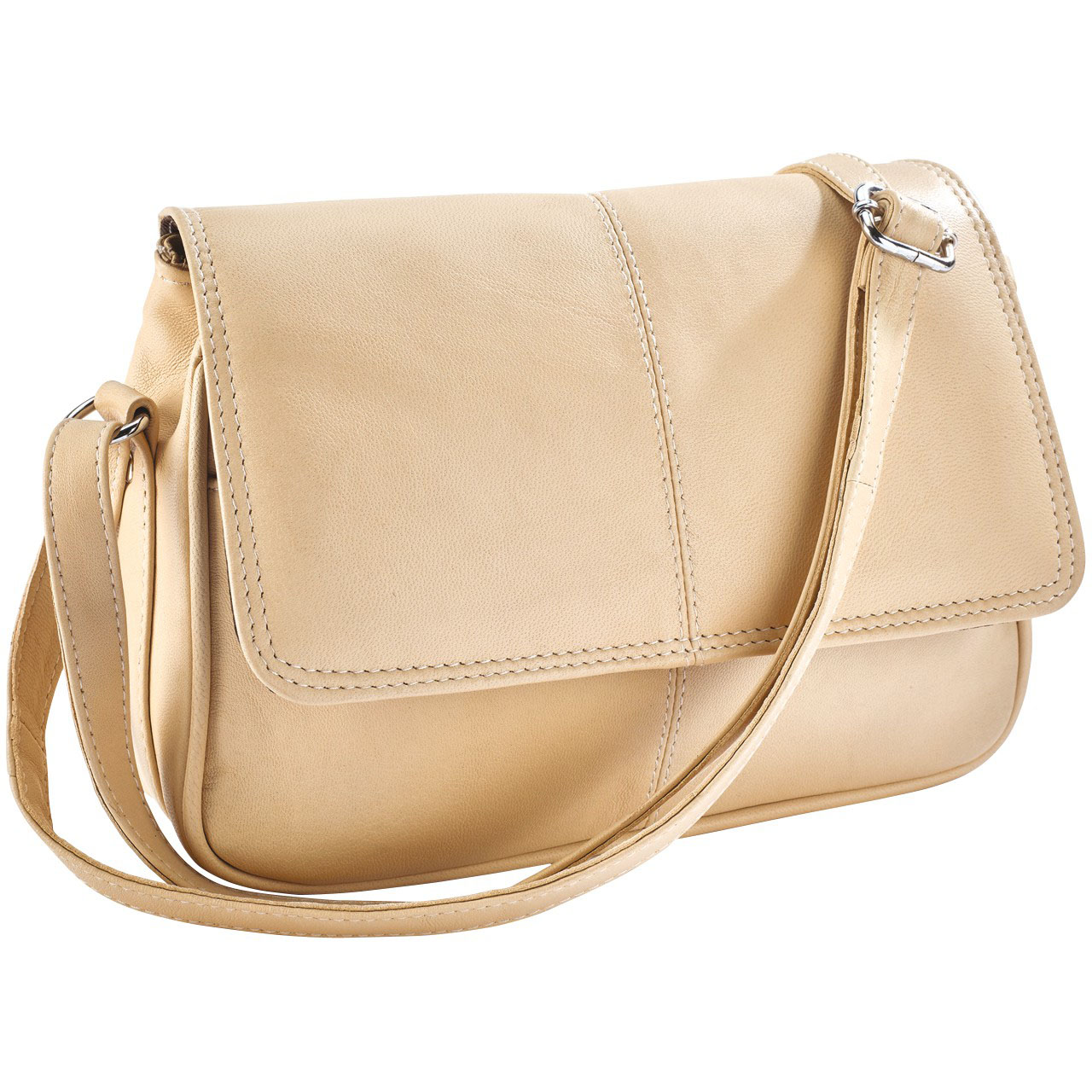 Caroline Leather Flap Over Bag