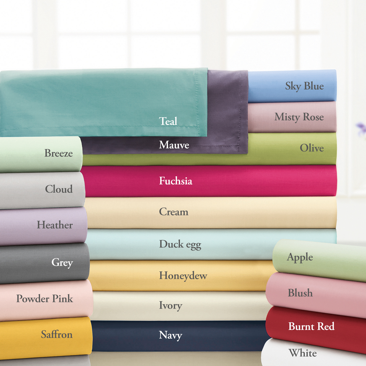 200-Thread Count Percale Oxford Pillowcases - Pair