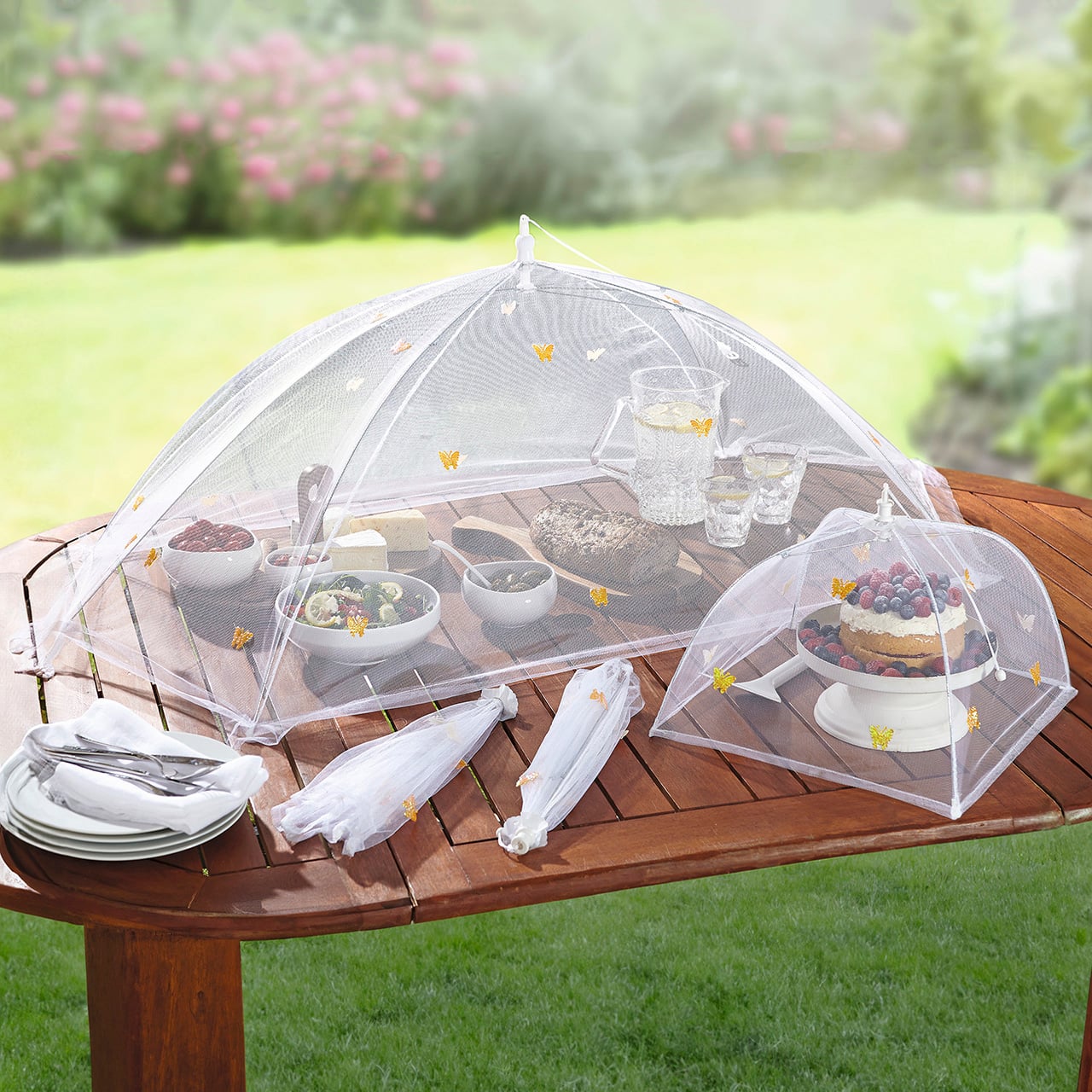 Food Umbrella Cover Set - 1 Jumbo and 3 Standard