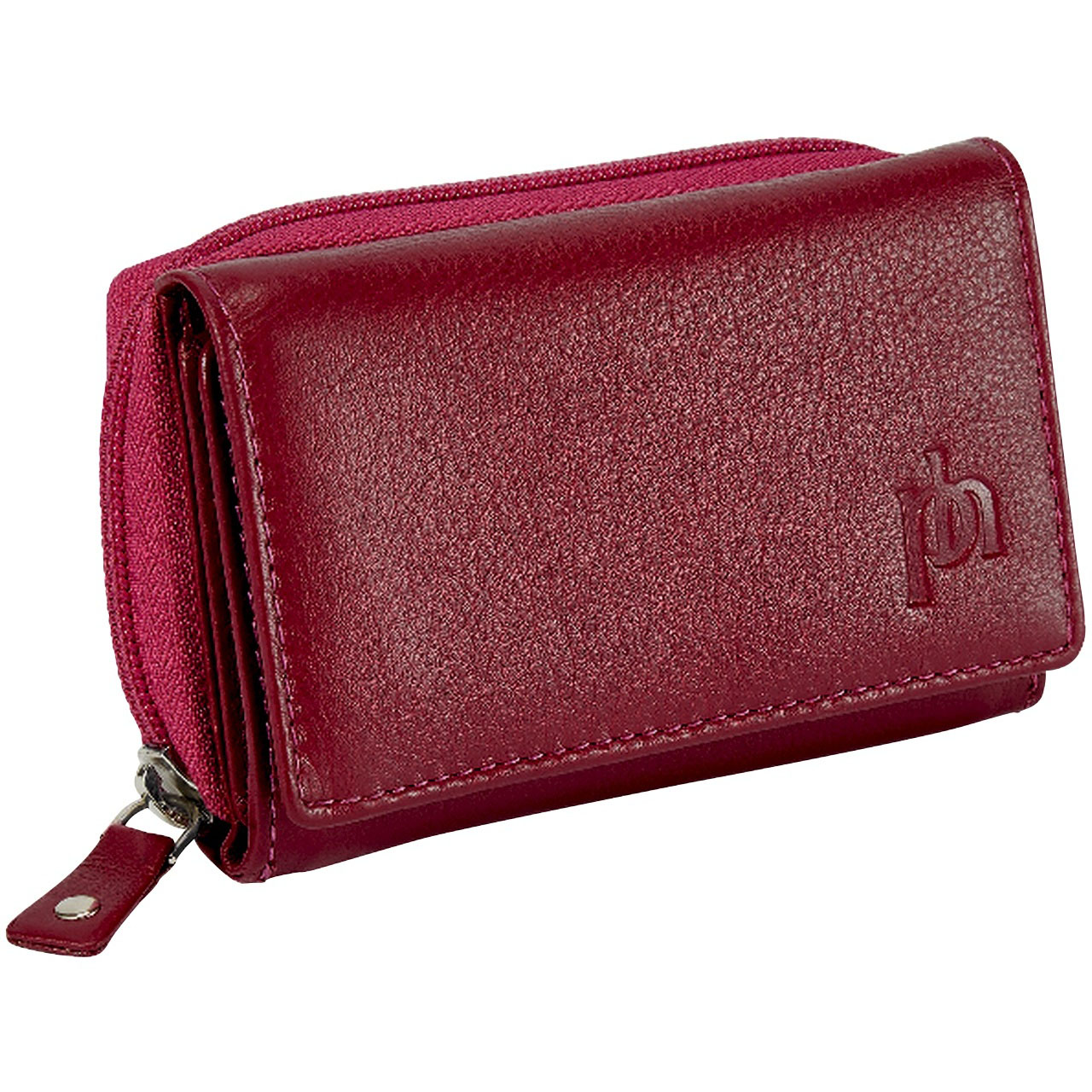 Ladies Leather RFID Coin Tray Purse