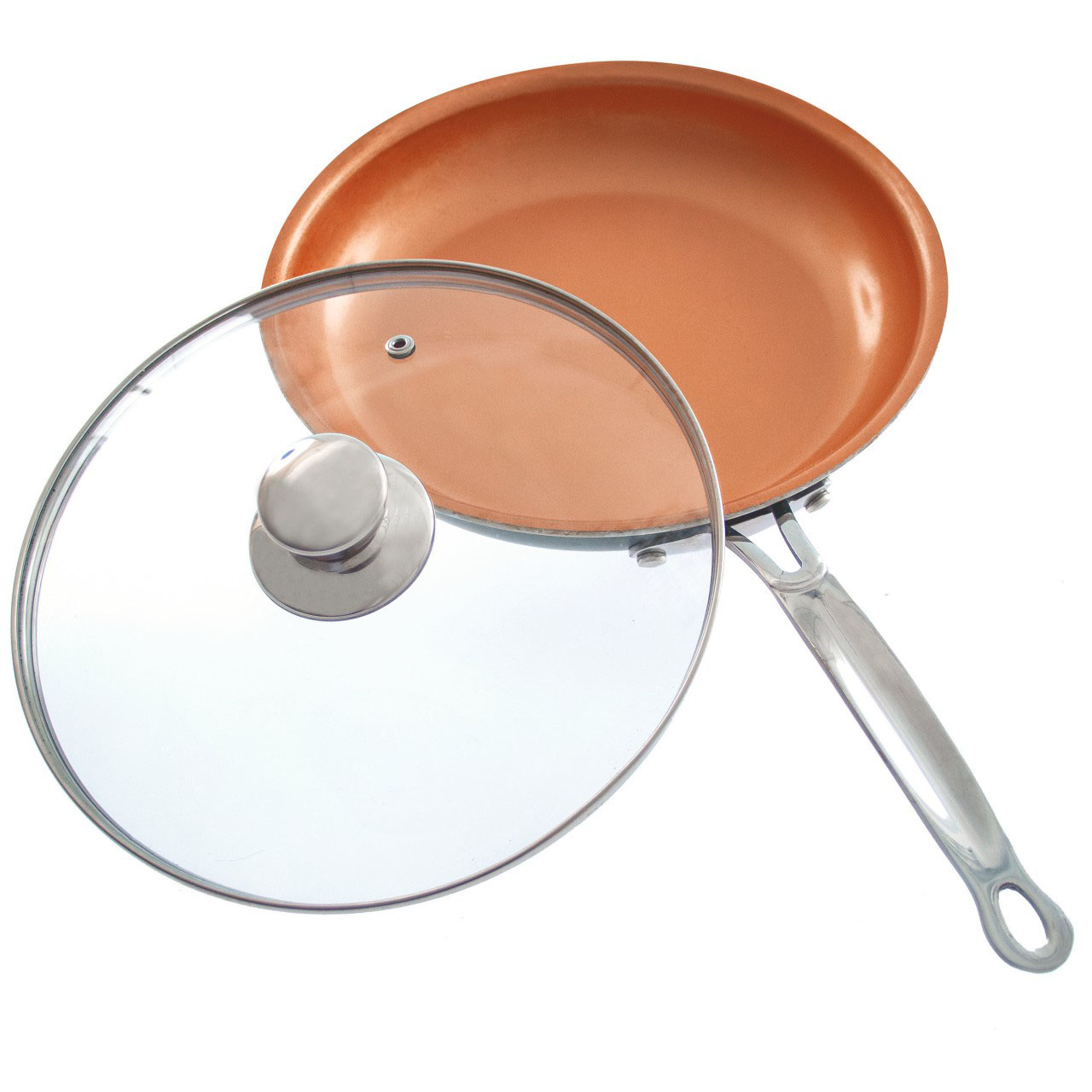 Cera Titanware Copper-Infused Titanium Lidded Frying Pan