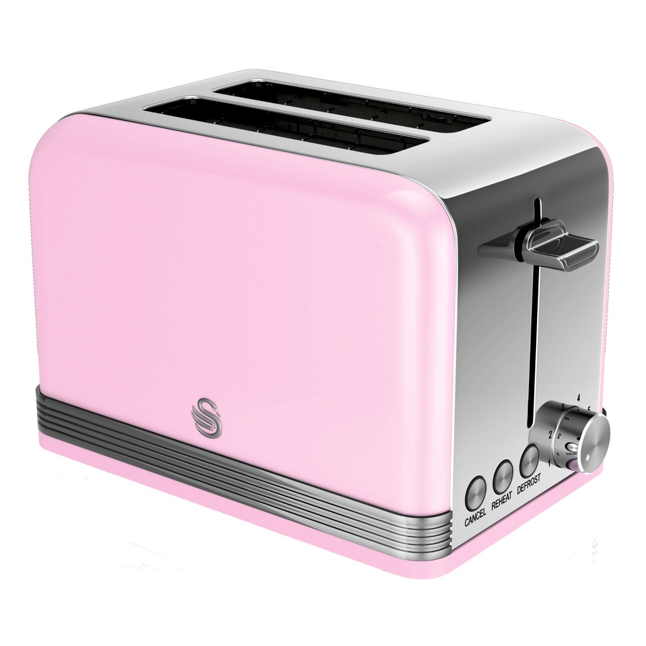 Pink Swan Retro 2slice Toaster Scott's of Stow