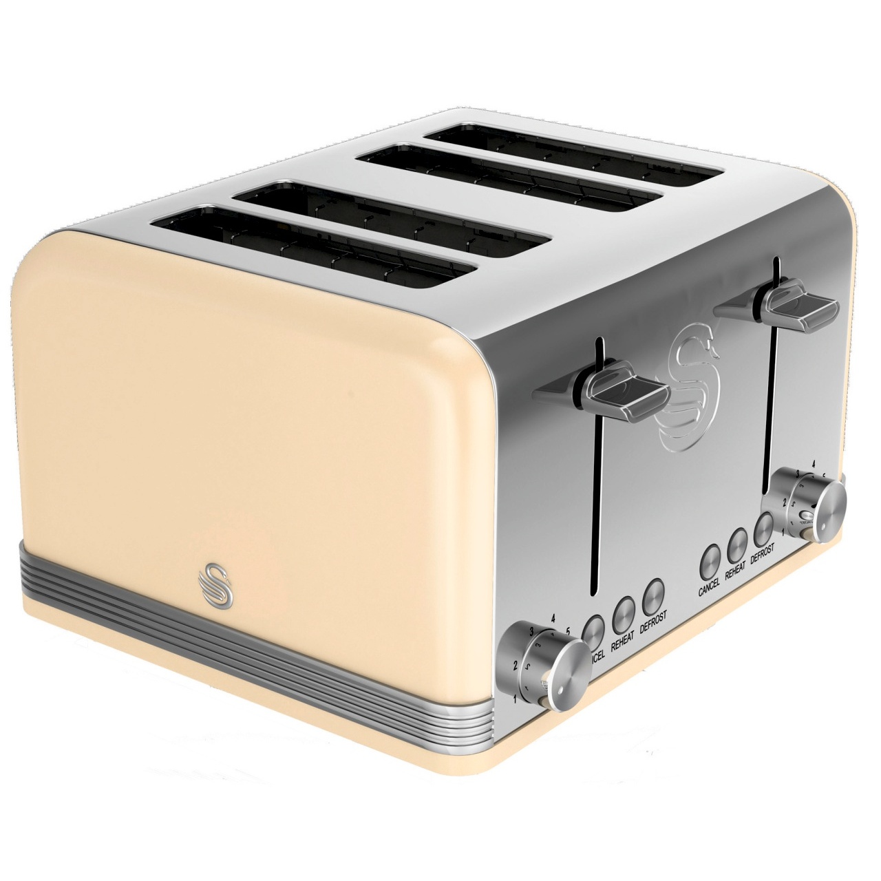 Cream retro outlet toaster