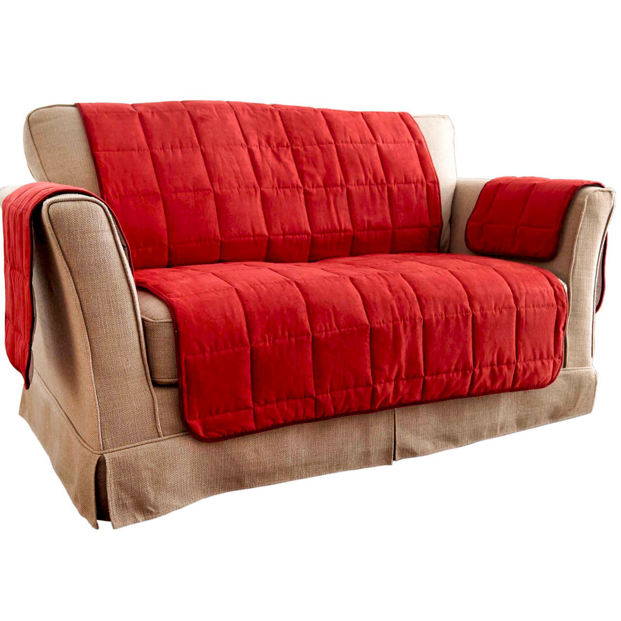 Faux Suede 2-seater Sofa Cover