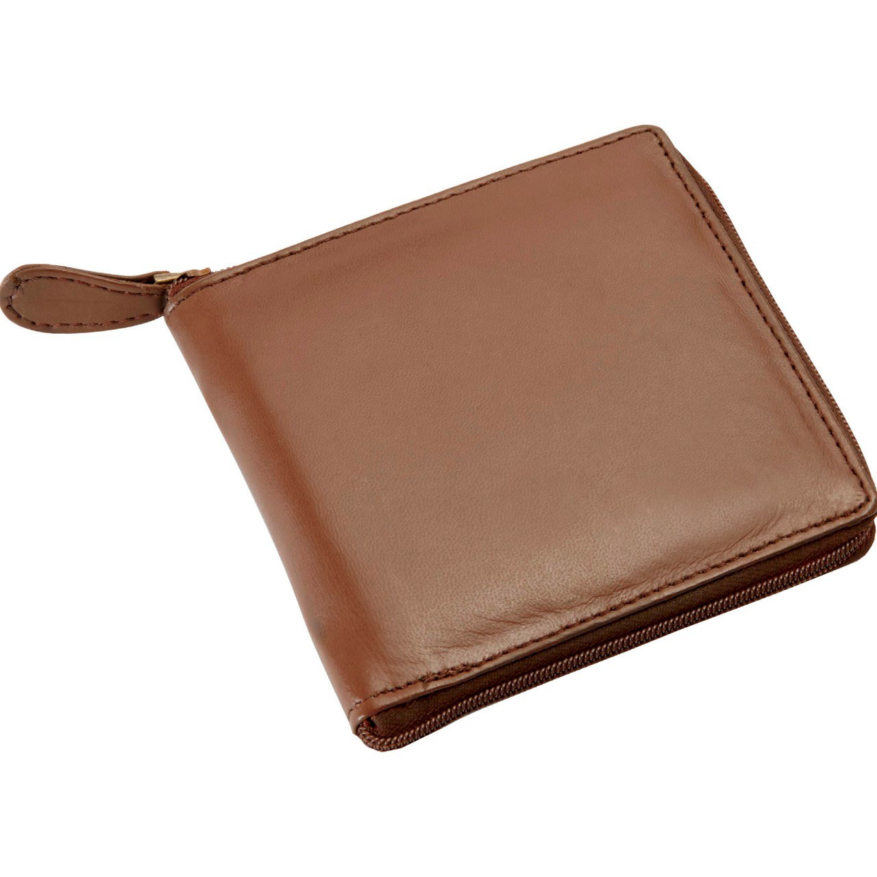 Zip Around Security Leather Wallet