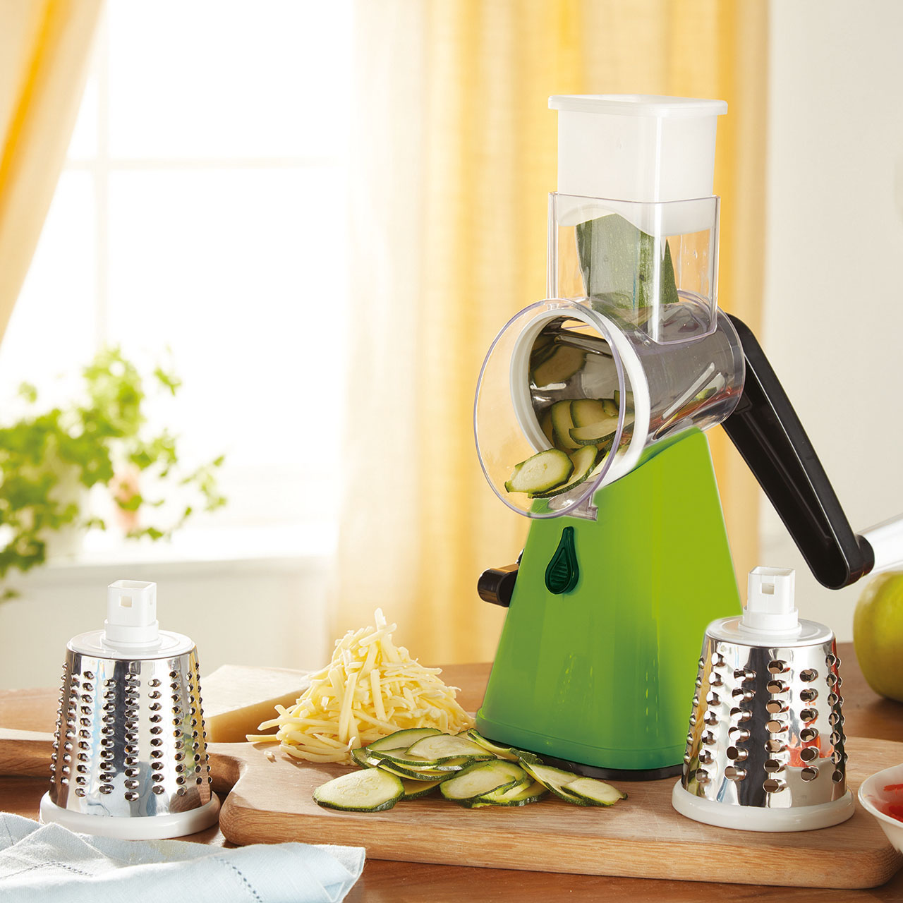 Manual Rotary Cutter-Grater-Slicer