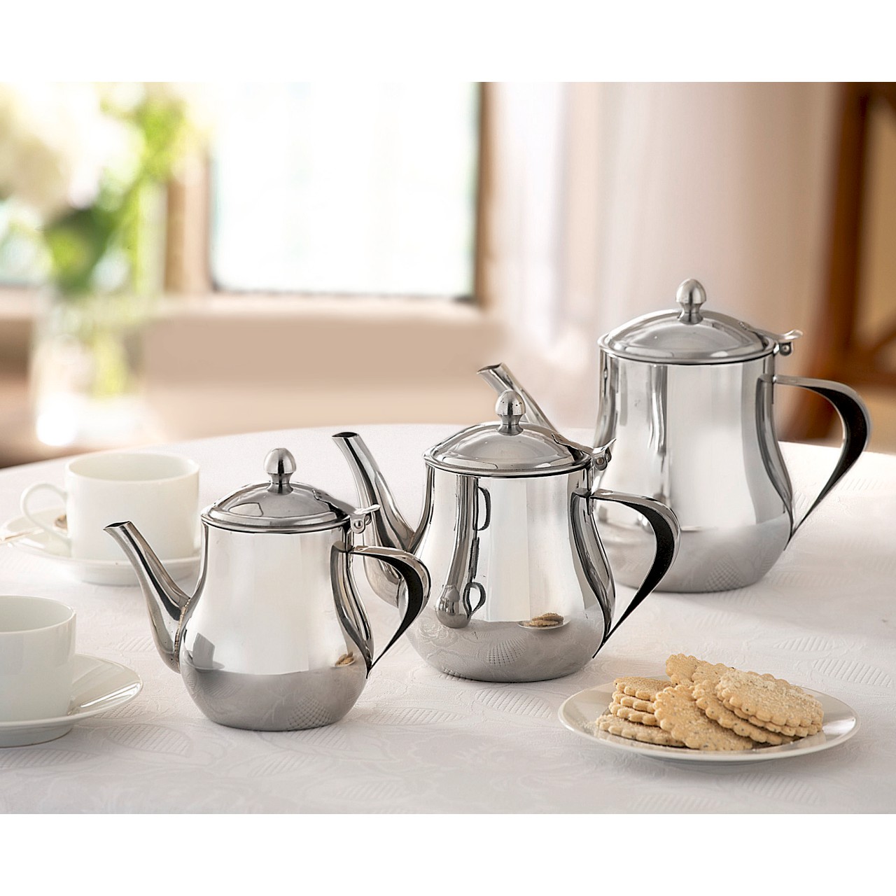 700ml Stainless Steel Dripless Teapot Scott's of Stow