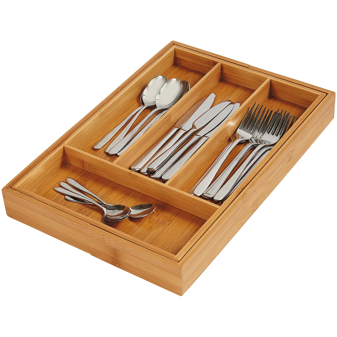 Wooden Expanding Cutlery Tray