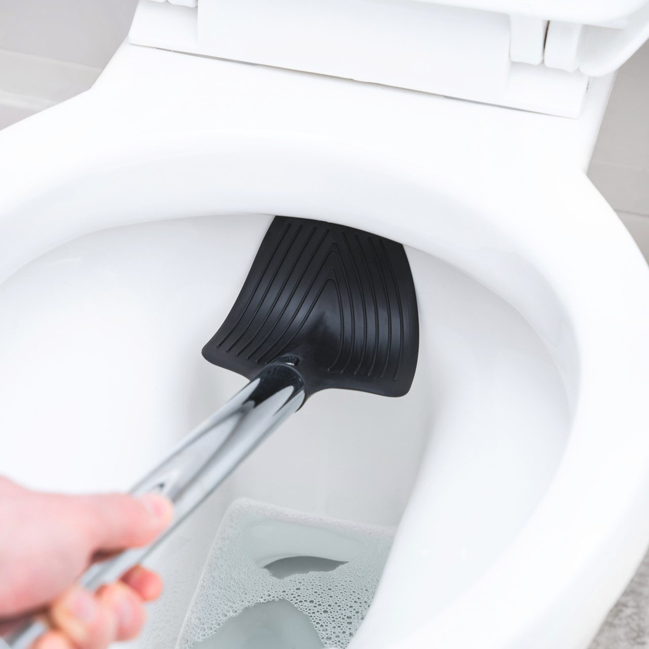 Bristle-Free Spatula Toilet Brush