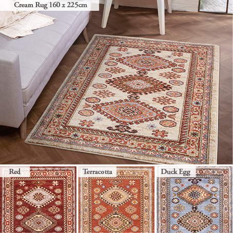 Colourful and Hardwearing Oriental Jalou Rug and Runner Collection