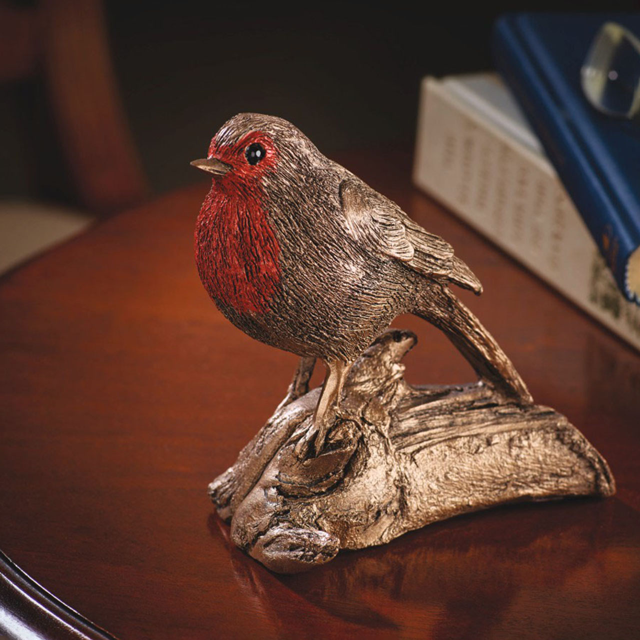 Painted Robin - Frith Cold Cast Bronze