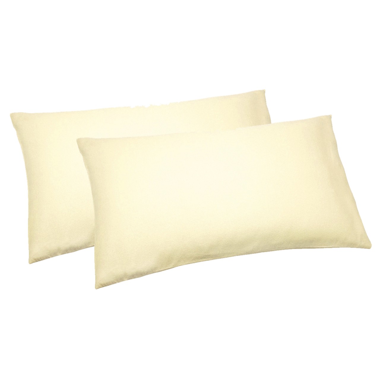 Champagne Luxury legends Plain Flannelette Pillowcases Pair Scott