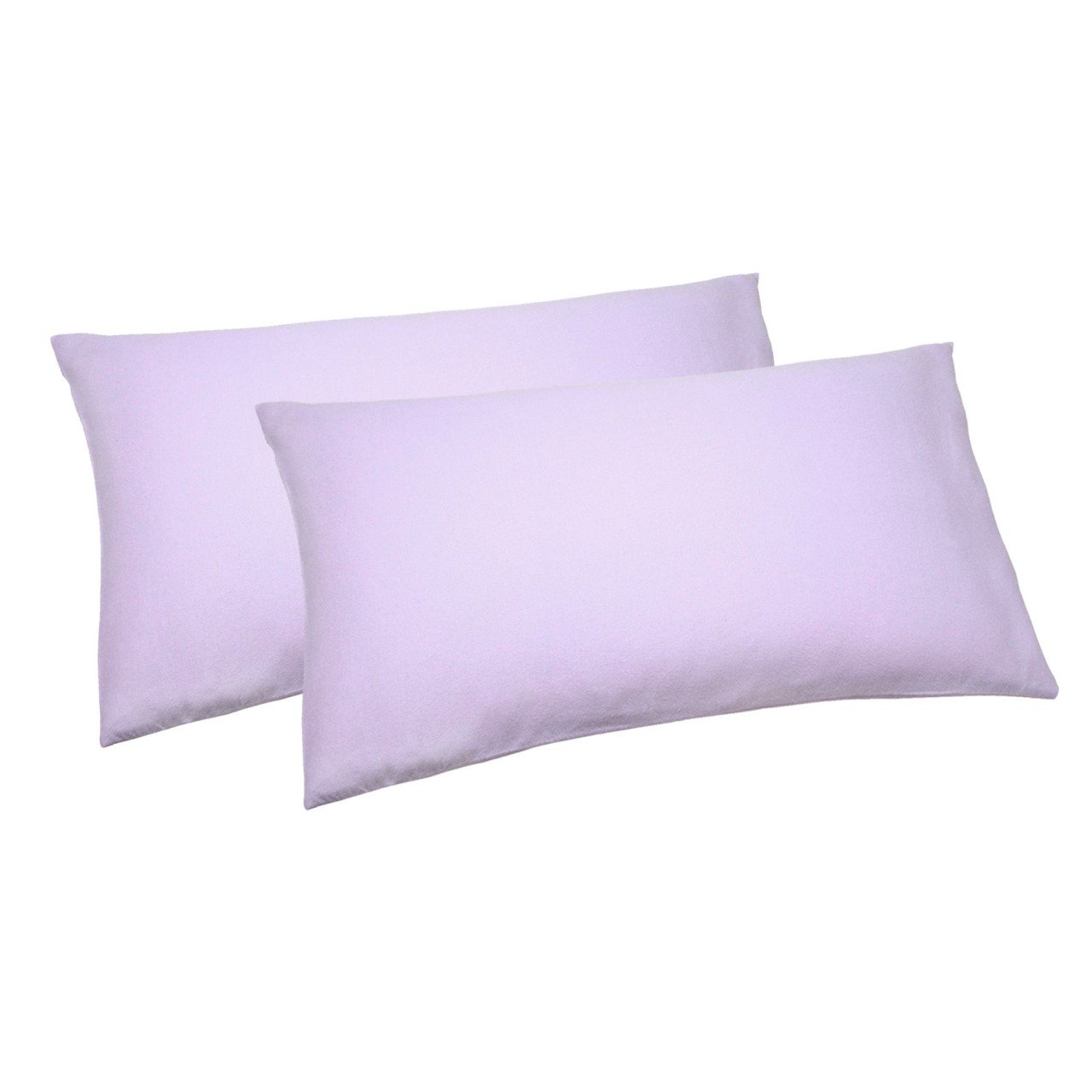 Plain Brushed Cotton Pillowcases - Pair